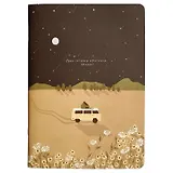 Тетрадь 40л кл. "Soul", звездопад, карт.обл., микротекстурирование, ламинация, тиснение золотой фольгой, скрепка