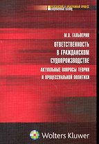 Ответственность в гражданском судопроизводстве: актуальные вопросы теории  и процессуальной политики