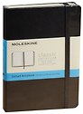 Записная книжка А6, 96 листов в точку "Classic Pocket", черная, жесткая обложка, резинка, Moleskine