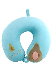 Подушка на шею с кнопкой «Авокадо», (30х30 см)