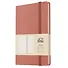 Книга для записей А5 96л кл. "Joy Book. Малиновый латте" иск.кожа, тонир.блок, скругл.углы, ляссе, резинка, карман на задн.форзаце - 0