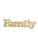 Слово Family (141329) (288х81мм) (игрушка из дерева) (упаковка)