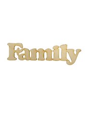 Слово Family (141329) (288х81мм) (игрушка из дерева) (упаковка)
