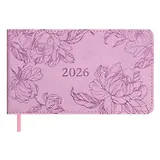 Еженедельник дат. 2026г. 64л 150x87 мм 150x87 мм "Виннер" лиловый, кожзам, мягк.переплет, блинт.тиснение, офсет, карманный, горизонт, справ.мат-лы, закругл.углы, ляссе, инд.уп