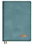 Еженедельник дат. 2026г. А5+ 80л "Нубук" бирюзовый, кожзам, мягк. переплет, тисн. фольгой, офсет, справ.мат-лы, закругл.углы, 2 ляссе, инд.уп - 0