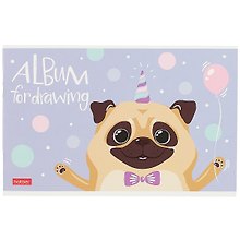Альбом для рисования «Happy Company» Hatber А5, 12 листов, скрепка, в ассортименте