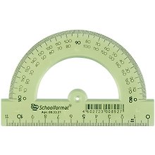Транспортир 12 см, 180°, schoolФОРМАТ, в ассортименте