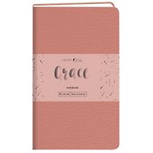 Записная книжка «Grace. Розовый перламутр» А6, 80 листов в клетку, экокожа, Listoff - 0