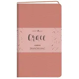 Записная книжка А6- 80л кл. "Grace. Розовый перламутр", иск.кожа,интегр.обл., скругл.углы, ляссе