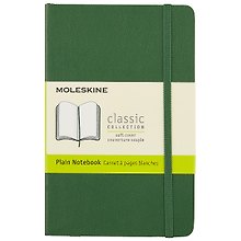 Записная книжка «Classic Pocket» А6, 32 листа, нелинованная, зелёная, Moleskine