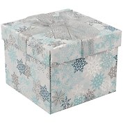 Коробка подарочная "Морозный узор" 12*12*9cм, картон