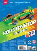 Набор для творчества Lori. Конструктор из дерева «Техника. Гоночный болид» - 0