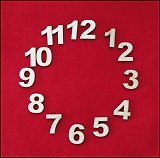 Набор арабских цифр-1 для заготовок часов 20 мм (прямые) (13594) (упаковка)