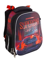 Ранец "ERGONOMIC Classic. Supercar" 2отд., 37*29*17см, 2 кармана с расш., светоотр.