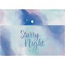Папка-конверт А4 на кнопке "Starry night", с блестками