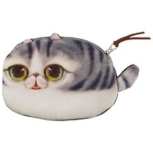 Кошелек Кот лежащий 12*5см (флис)