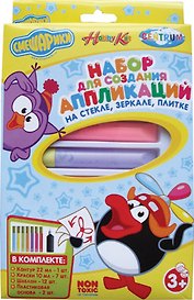 Набор для создания аппликаций Смешарики (83962) (7цв) (Hobby Kit) (коробка)