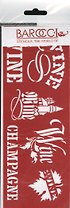 Трафарет универсальный Винная карта 1 (ТУ-43) (8,5х23)