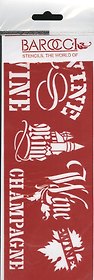 Трафарет универсальный Винная карта 1 (ТУ-43) (8,5х23)