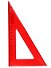 Угольник 18 см 45*90*45, в ассортименте - 1