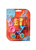 Simba World of Toys "Домашние животные" + коляска акс. 10см 4376812