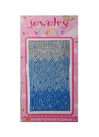 Набор для творчества Стразы литые для телефона на картонке Jewelry sticker (1461-1/25) (голубые)