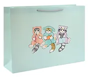 Пакет А3 32*45*11,5 "Коты в кигуруми. Basic" дет., бум.мат.ламинат, горизонт.