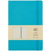 Книга для записей В5 96л кл. "Joy Book. Летнее небо" иск.кожа, тв.переплет, ляссе, резинка, инд.уп.