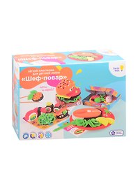 Набор для детской лепки из легкого пластилина ТМ GENIO KIDS-ART Шеф-повар