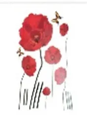 Наклейки "Цветы" в ассорт. (712020) (48х68)