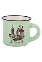 Кружка маленькая зеленая Астрахань (фарфор) (065-9-82)