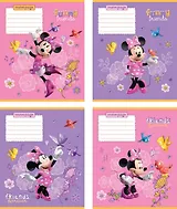 Тетрадь 12л кос.лин. "Mickey Mouse Club House for girls", Disney
