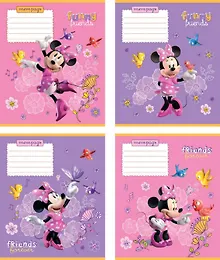 Тетрадь 12л кос.лин. "Mickey Mouse Club House for girls", Disney