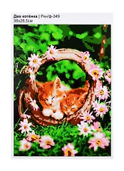 Набор для творчества LORI Раскраска по номерам Два котенка