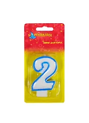 Свеча в торт цифра 2 (403512)