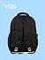 Рюкзак школьный, подростковый черно-белый "Кролик", Yoi - 2