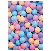 Записная книжка А6+ 64л кл. "Balls" интегр.перепл., ламинация soft-touch