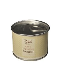 Свеча в жестяной закрытой банке ваниль (32800) (6,7х6,4х5,1)