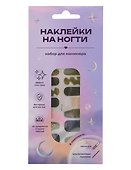 Набор наклеек на ногти Шиммер (зеленый, бежевый) (14шт) (12-SHIHAN-ON1025) - 1