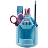 Набор настольный "Mini Desk" вращающ.подставка, голубой, к/к, Erich Krause