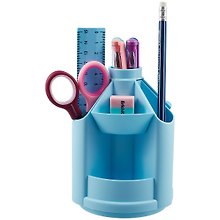 Набор настольный, вращающаяся подставка, голубой, «Mini Desk», Erich Krause