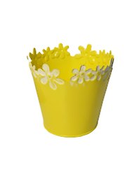 Горшок оцинкованный желтый (139754) (10х10см)