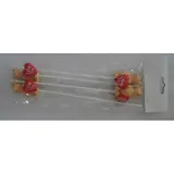 Декоративное украшение "Мишки с сердцами", 26.5*9.5*1.7см, деревян. (4 шт)