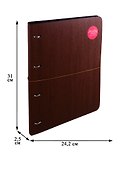 Тетрадь на кольцах «Wood» 120 листов в клетку, А4, сменный блок - Infolio - 1