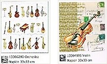 Наб. салф. для декупажа Оркестр/Скрипка (36280/4985) (2шт)