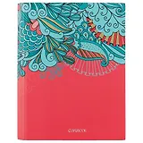 Тетрадь на кольцах в клетку Listoff, "Яркая фантазия", 120 листов