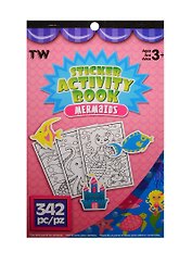 Альбом д/творч. Sticker Activity Book Морское дно (898993) (4 листа) (342 детали) (6 страниц с наклейками) (3+)