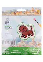 Набор для объемного творчества "Гранни Wood" Алмазная мозаика Подвеска Cобака Макс (Wp0113) (83х80) (упаковка)