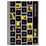 Записная книжка А6 80л кл. "КЛАВИАТУРА" тв.переплёт, полноцв.печать, выб.УФ-лак, мат.ламинация