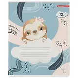 Тетрадь в клетку Academy Style, "Облачные зверята", 12 листов, в ассортименте